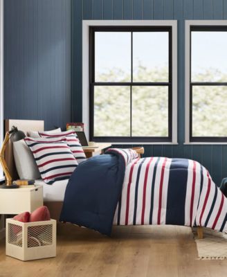 Clove Hitch Stripe Reversible 3-Pc. Comforter Set, Full/Queen