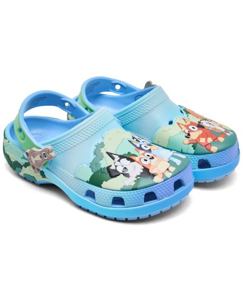 Детские сабо Crocs x Bluey Toddler Kids Classic, цвет: Разноцветный
