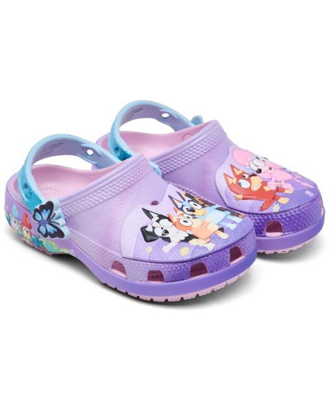 Детские Crocs x Bluey Toddler Kids Classic Clogs from Finish Line