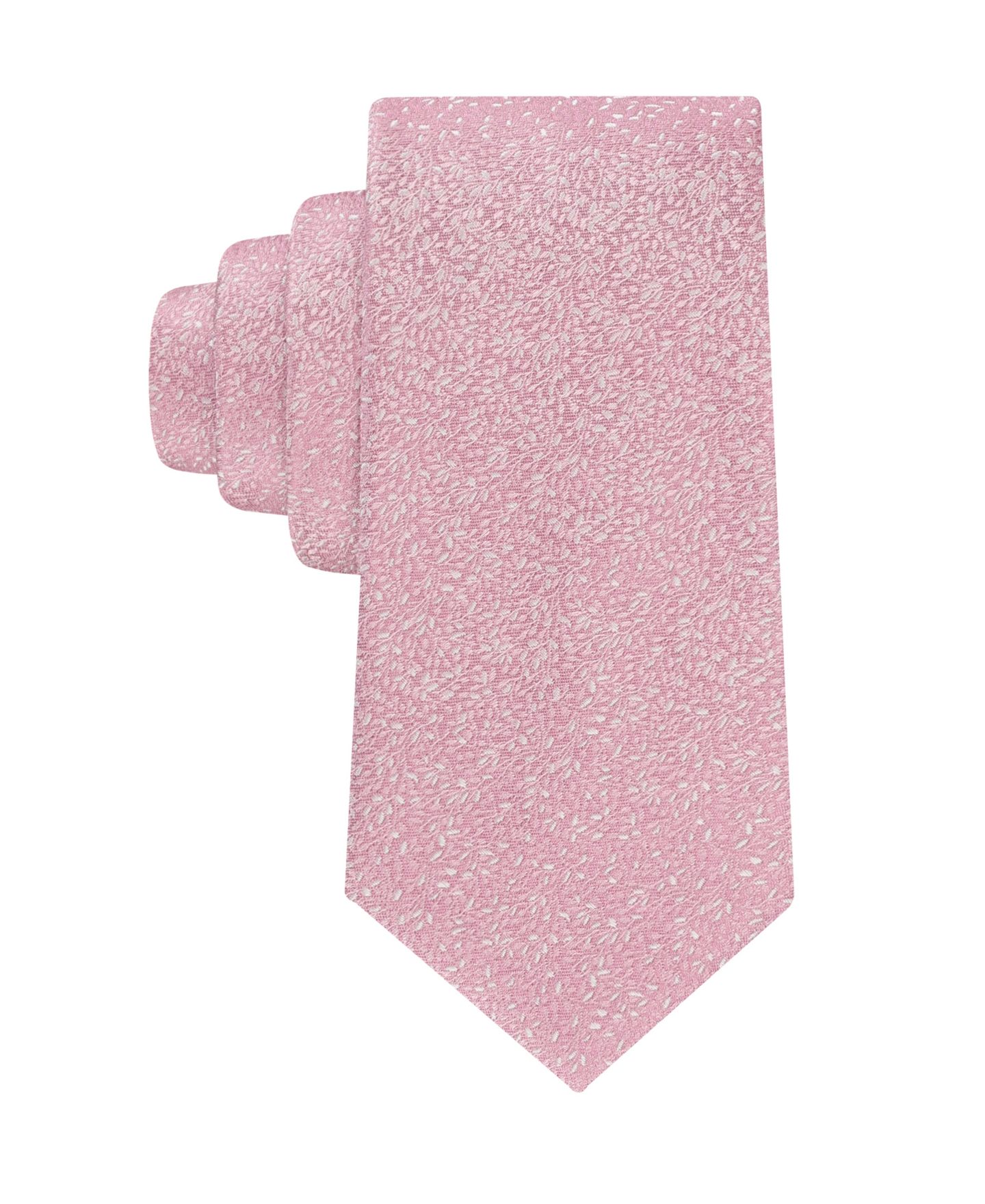 Мужской галстук Calvin Klein Barilla Floral Classic Tie, цвет: Ягодный — фото 1
