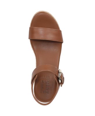 Women's Stella Open Round Toe Buckle Wedge Sandals