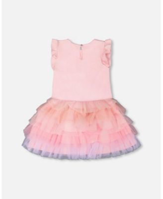 Big Girls Bi-Material Dress