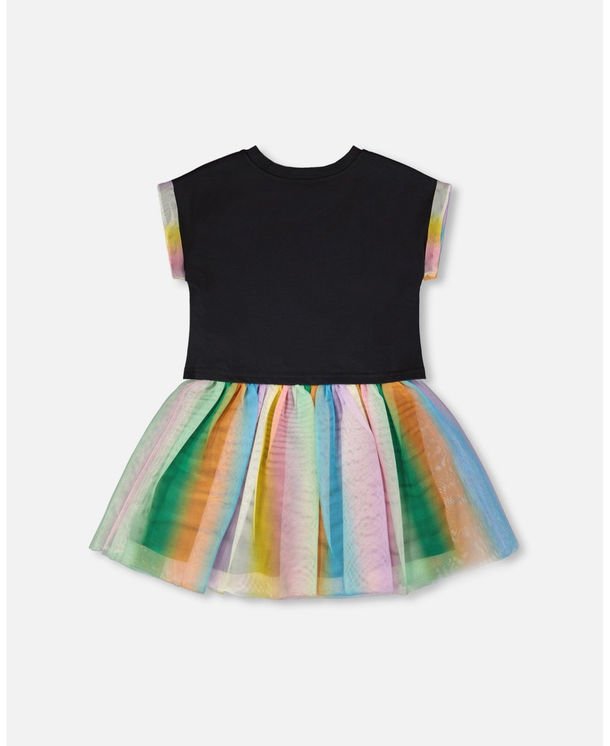 Deux par Toddler Girls Cotton and Mesh Dress