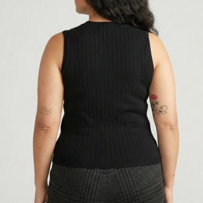 Plus Size Savvy Fine Knit Sweater Shell