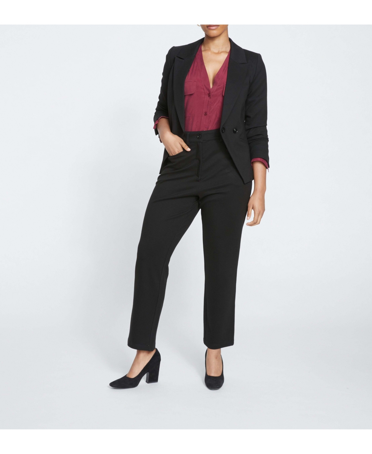 Universal Standard Plus Long Cigarette Ponte Pants