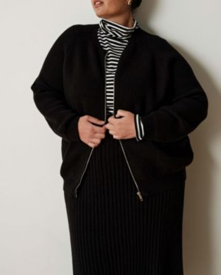 Women's Plus Size Better-Than-Wool Zip Cardigan Sweater
