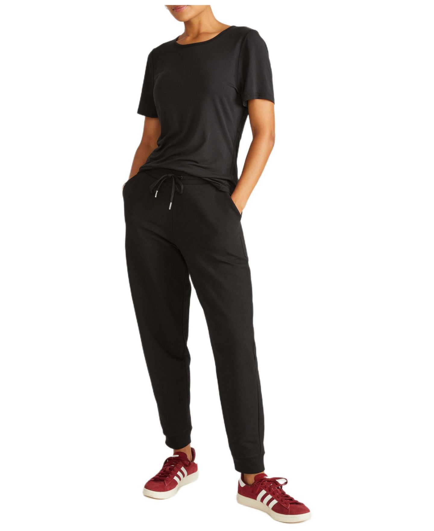 Женская футболка Universal Standard Plus Size Mia Movement, цвет: Чёрный — фото 1