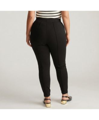 Plus Size Moro Pintuck Pocket Ponte Pants