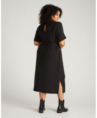 Plus Size TravelKnit Belted Dress