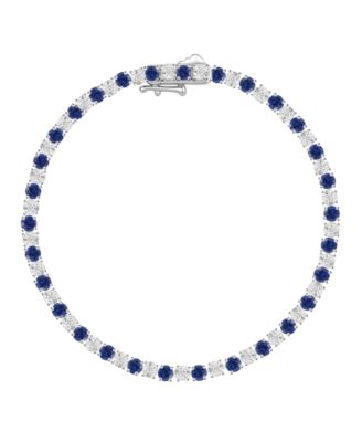 Multi-Gemstone Bracelet in 14k Gold Over Sterling Silver (Also in Sterling Silver)