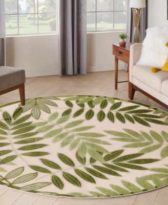 Aloha ALH18 5'3"x5'3" Round Area Rug