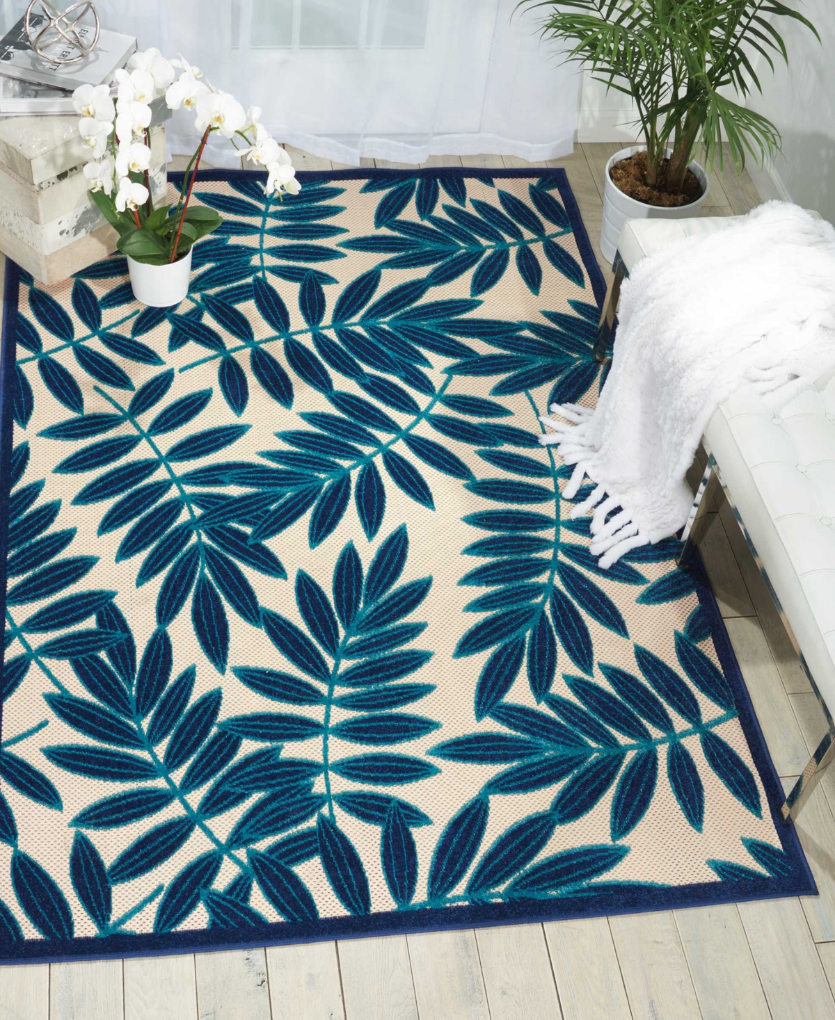 Nourison Home Aloha ALH18 7'10"x 10'6" Outdoor Area Rug