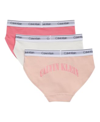 Girls' 6-16 Calvin Klein Logo At Back And Waistband Panty