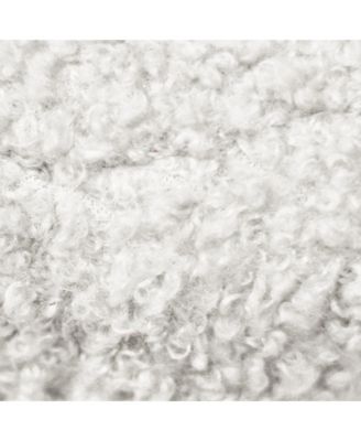 Gold-Legged Faux Fur Storage Ottoman