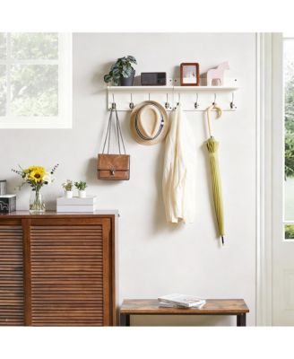 2 Pack Wall Organizer: Stylish, Space Saving, Versatile Storage for Coats, Bags, Keys