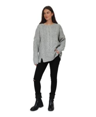 Women's Belle and Bloom Perfect Me Oversized Crew Sweater