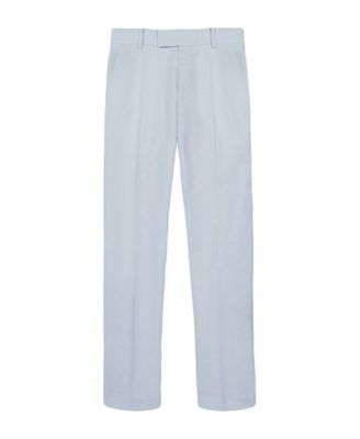 Boys' 8-20 Tri-Blend Linen Zip Closure Suit Pants