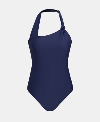 Women's V-Neck Wide Strap Classic Coverage One-Piece Swimsuit