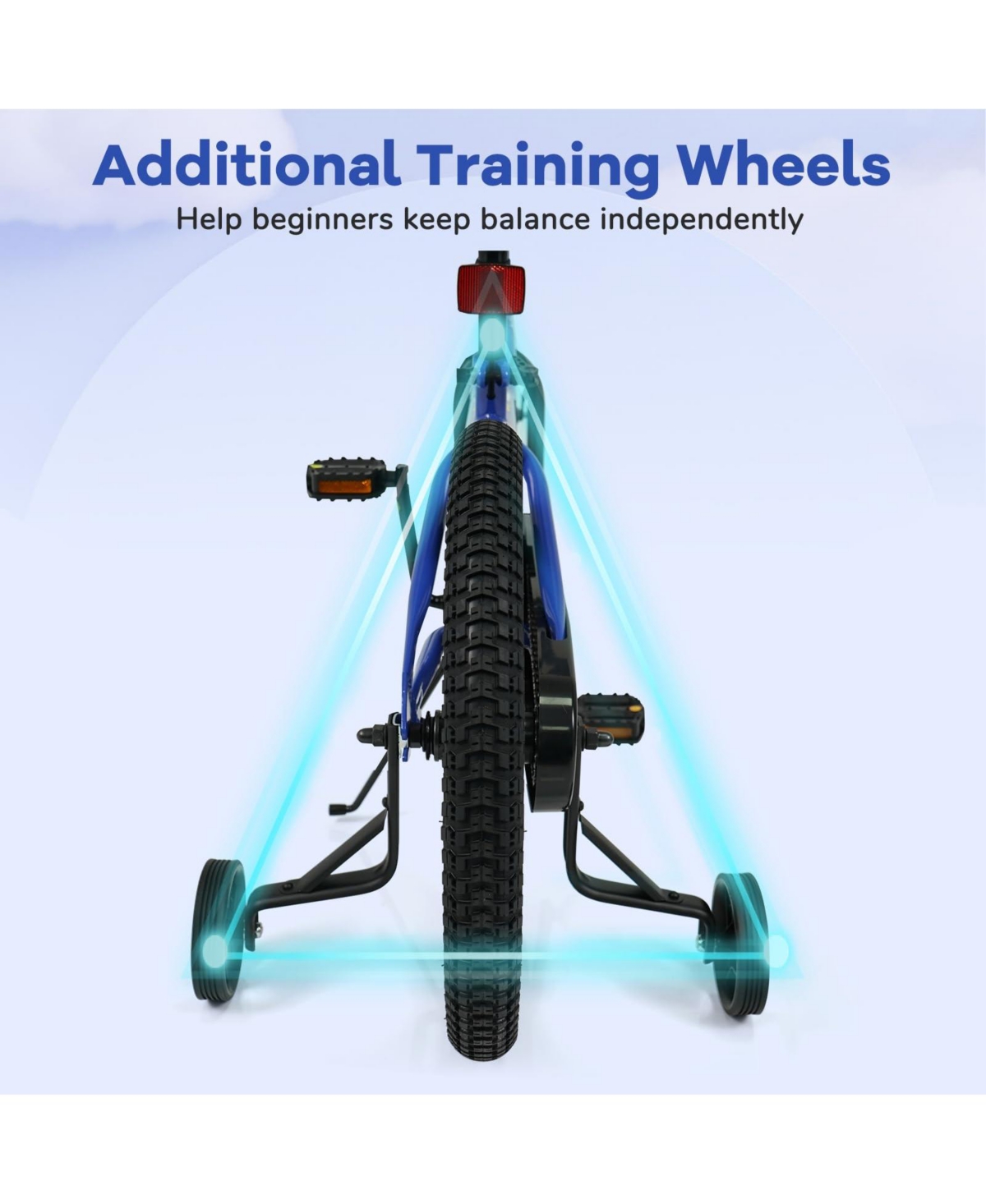 Mecale 12-Inch Kids Bike with Removable Training Wheels-Brave Hero