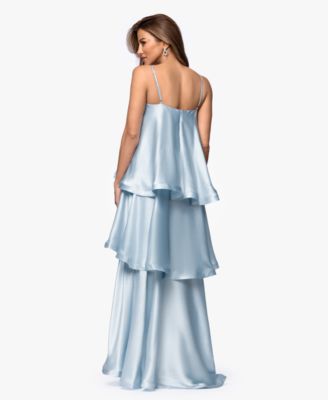 Women's Square Neck Tiered Maxi Dress