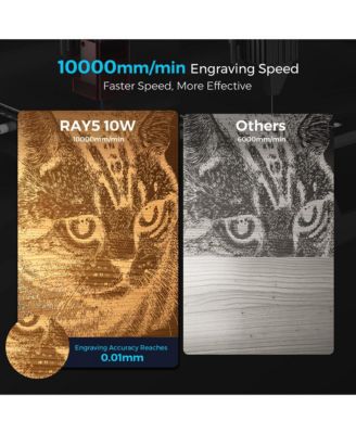 10W Laser Engraver Cutter with 15.7in x 15.7in Area, Dual-Beam & Touchscreen