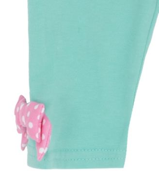 Baby Girls' Interlock Crewneck Top and Pull-On Leggings, 2-Piece Set