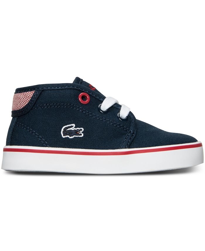 Lacoste Toddler Boys' Ampthill Canvas Casual Sneakers from Finish Line