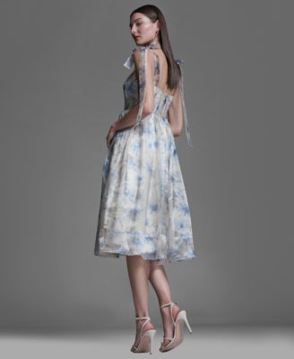 Women's Organza Corset Midi Dress