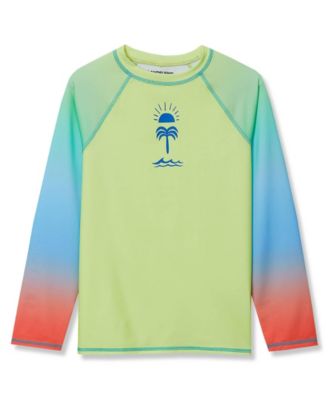 Boys Sunshade UPF 50 Chlorine Resistant Long Sleeve Crew Neck Rash Guard