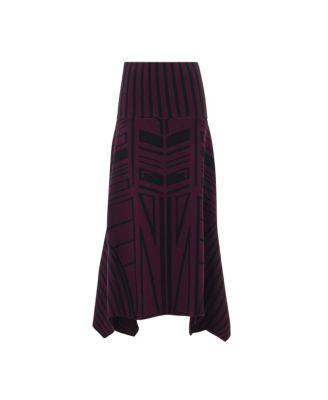 Women's Geometric Jacquard Handkerchief Skirt