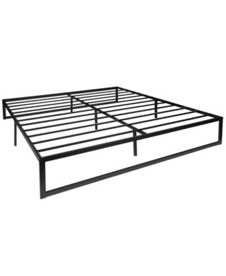 14" Metal Platform Bed with Steel Slat Support & 12.5" Underbed Storage Feature