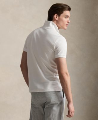 Men's Custom Slim-Fit Honeycomb-Mesh Polo Shirt