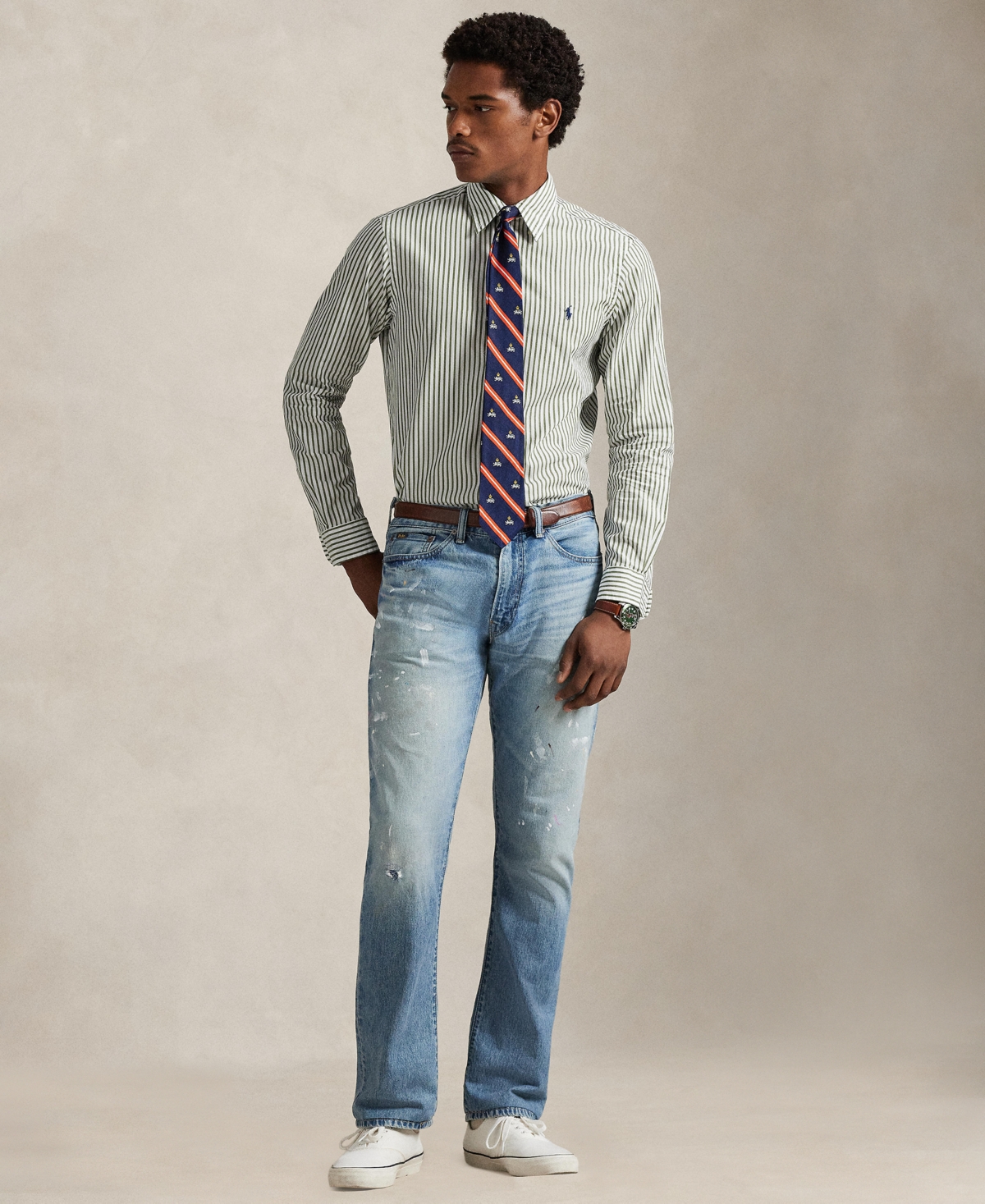 Polo Ralph Lauren Men's Classic-Fit Striped Broadcloth Shirt