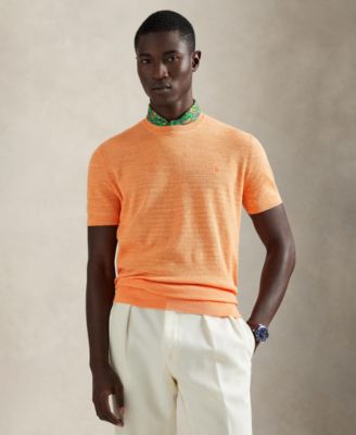 Men's Textured Lightweight Sweater T-Shirt