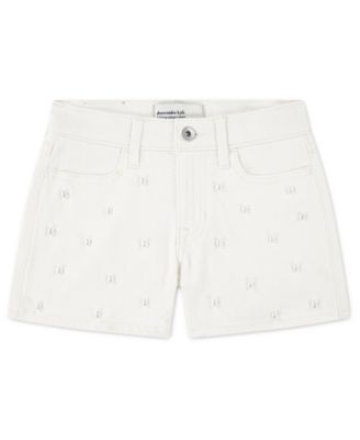 Girls' Pocket Detail Twill Shorts