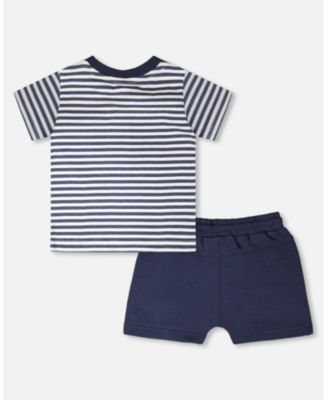 Baby Boys Cotton T-Shirt and Short Set