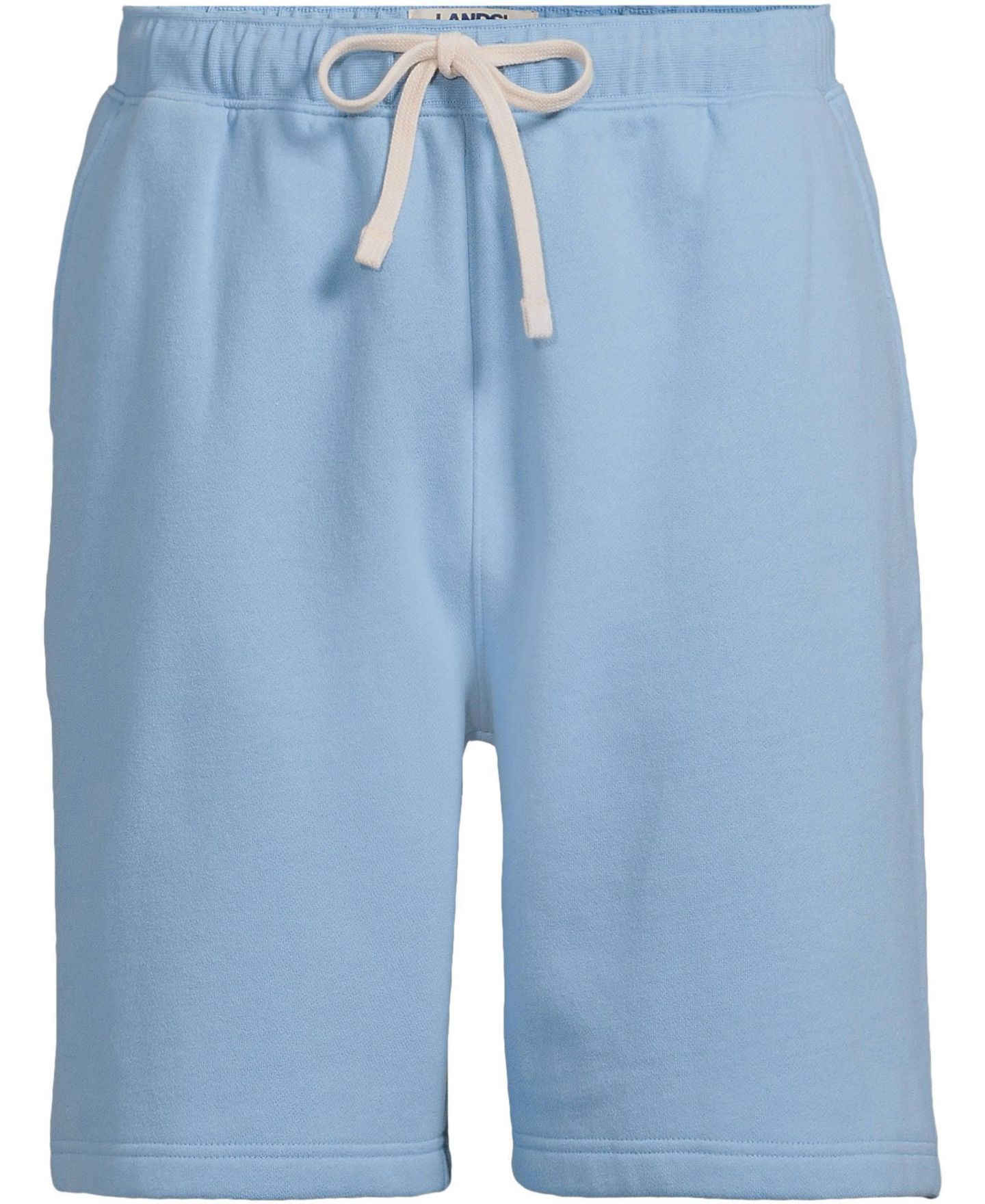 Мужские шорты Lands' End Serious Sweats Sweatshort with Zip Pocket, цвет: Синий — фото 3