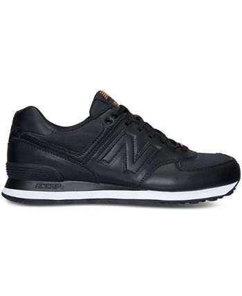 New balance men's 574 flight on sale jacket shoes - black