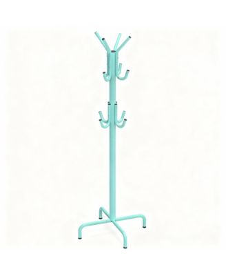 12-Hook Space-Saving Coat Rack with Stable Base and Easy Assembly