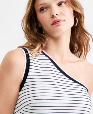 Women's Alphonsine Striped Monoshoulder Top