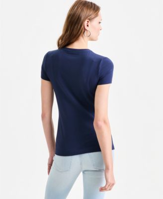 Women's Embellished Lace Logo Short-Sleeve T-Shirt