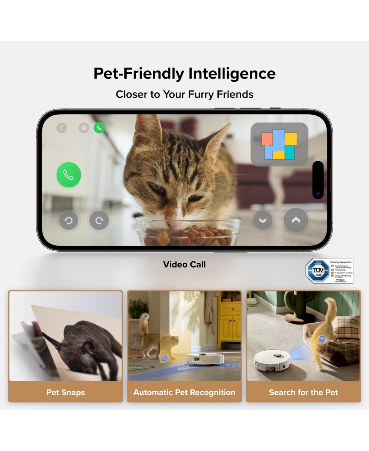 Roborock Qrevo Curv 2 Flow Robot Vacuum and Mop, SpiraFlow Real-Time Self-Cleaning Roller Mop, 20,000 Pa, Dual Zero-Tangle System, Ai Obstacle Avoidan