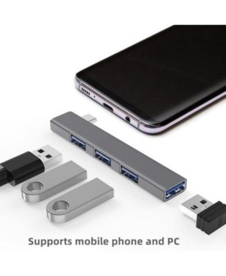 4-Port USB Hub with 5Gbps High-Speed Transfer, Plug-and-Play - Multiport Splitter for Laptop, Desktop, Ideal for Office