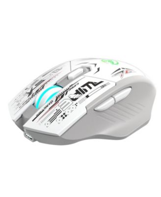Dual Mode 2.4G & Bluetooth 5.1 Wireless Gaming Mouse with Silent Click, Rechargeable, 3 Level Adjustable DPI