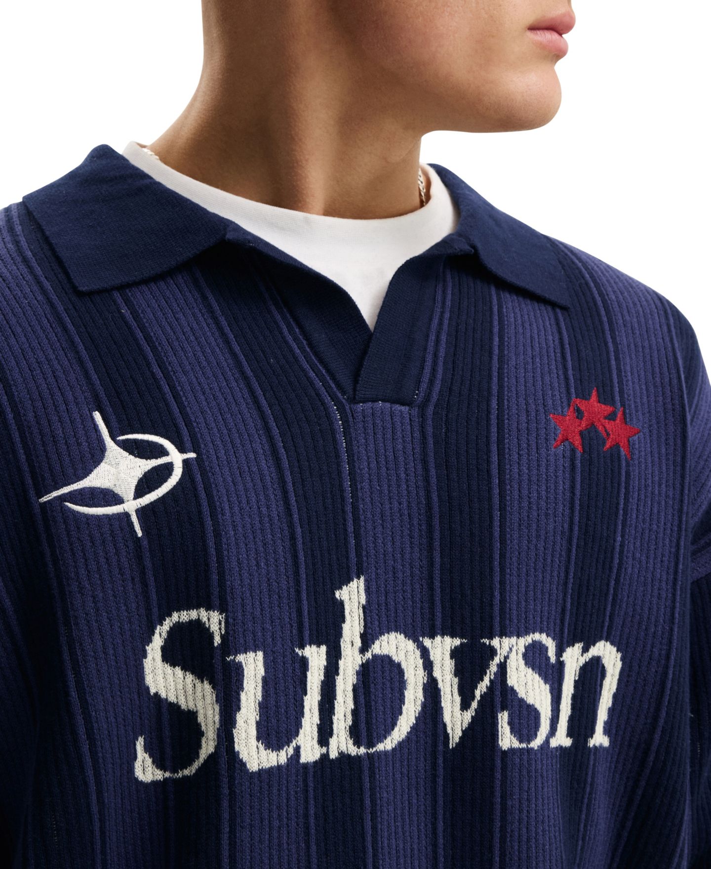 Мужское поло COTTON ON Regular-Fit Rugby Polo Shirt, цвет: Тёмно-синий — фото 4