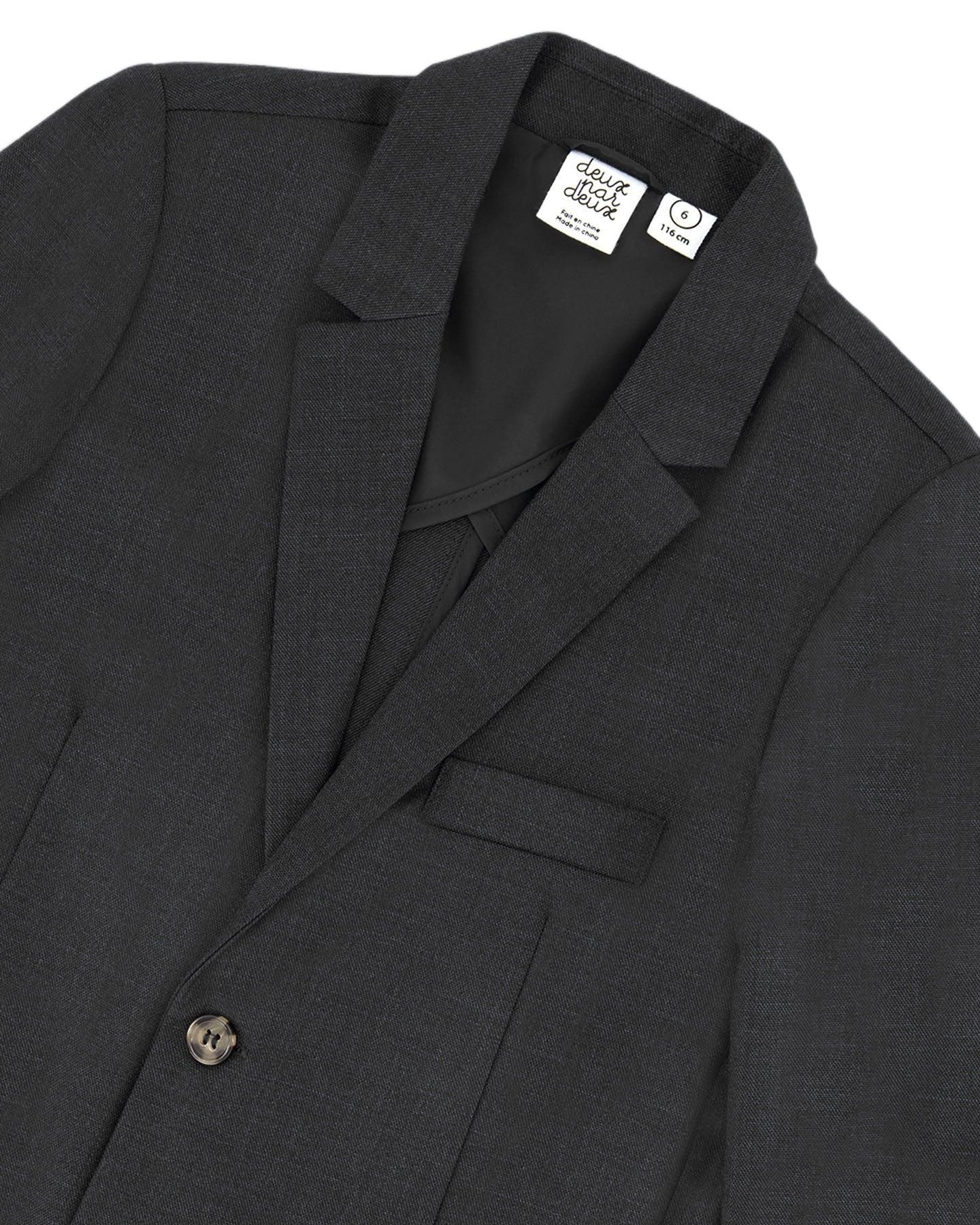 Пиджак Deux par Deux Blazer. для мальчиков-малышей, цвет: Чёрный — фото 3