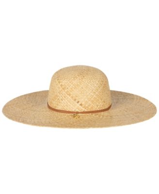 Logo Charm Raffia Sun Hat