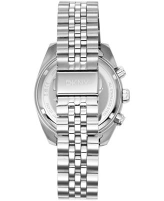 Men's Chronograph Silver Dial Stainless Steel Bracelet Watch, 42mm