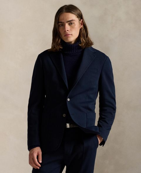 Мужская куртка Polo Ralph Lauren Modern-Fit Double-Knit, цвет: Тёмно-синий