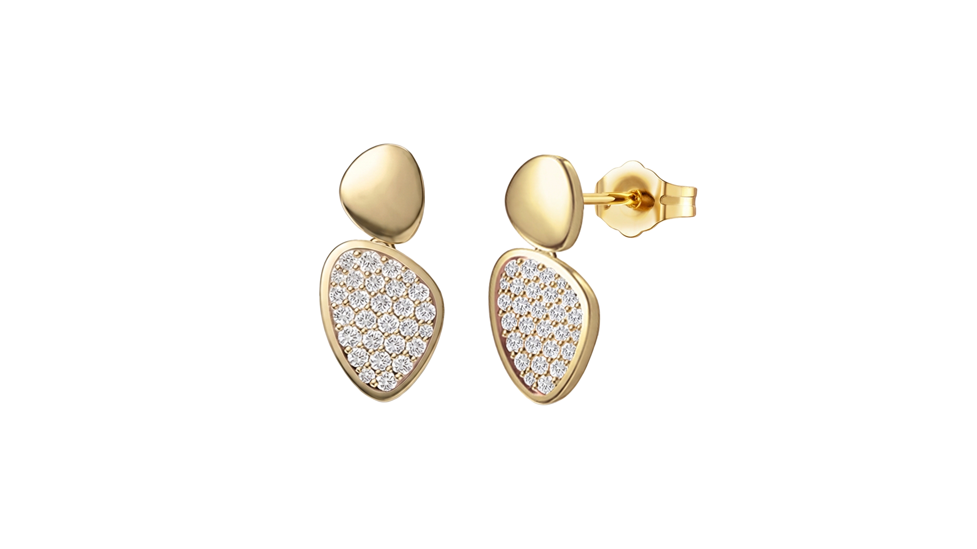 Macy's Lab Grown White Sapphire (5/8 ct. t.w.) Earrings Sterling Silver (Also 14k Gold Over Silver)